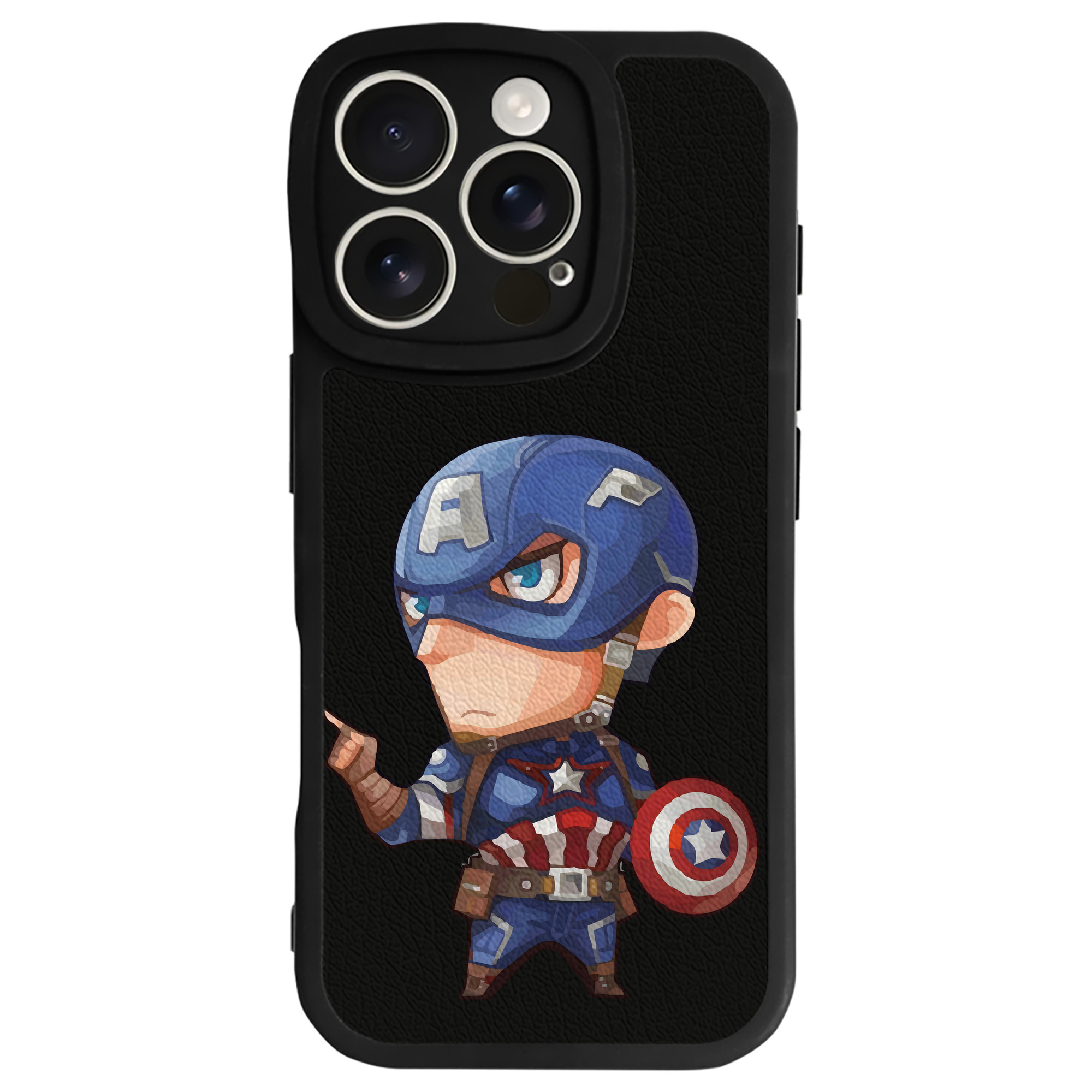 （画像用） アベンジャーズ The Avengers 【iPhone 16シリーズ対応】シリコンスマホケース（レザー調） 材質：シリコン